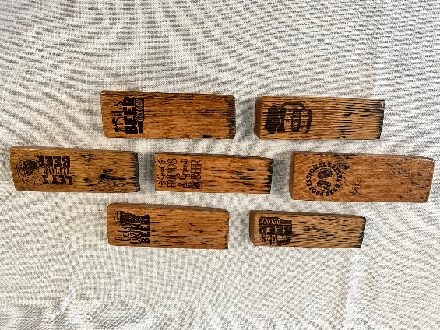 Bourbon Barrel Stave Bottle Opener, Short