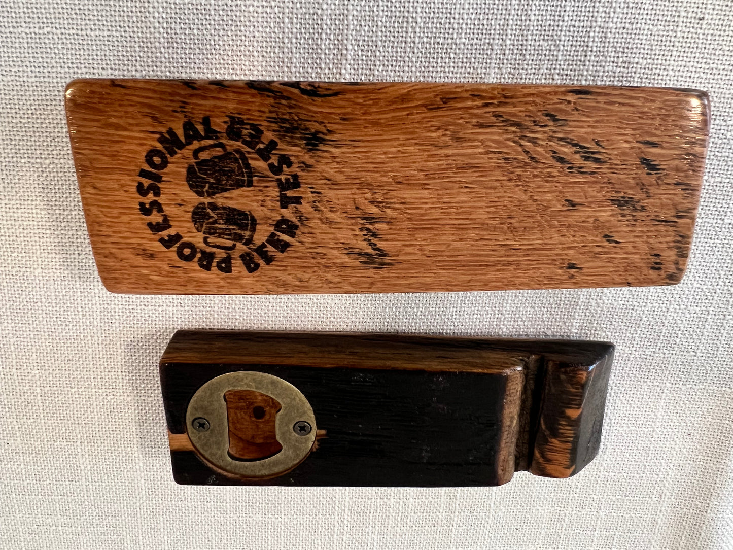 Bourbon Barrel Stave Bottle Opener, Short