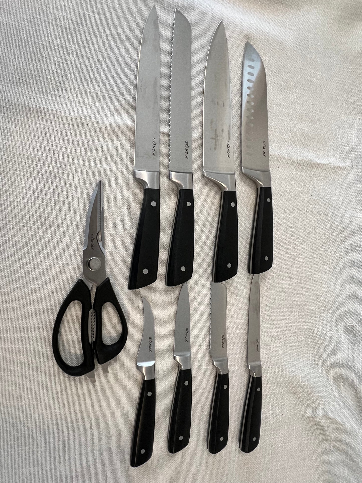 Black Walnut Magnetic Rotating Knife Block, includes free personalization