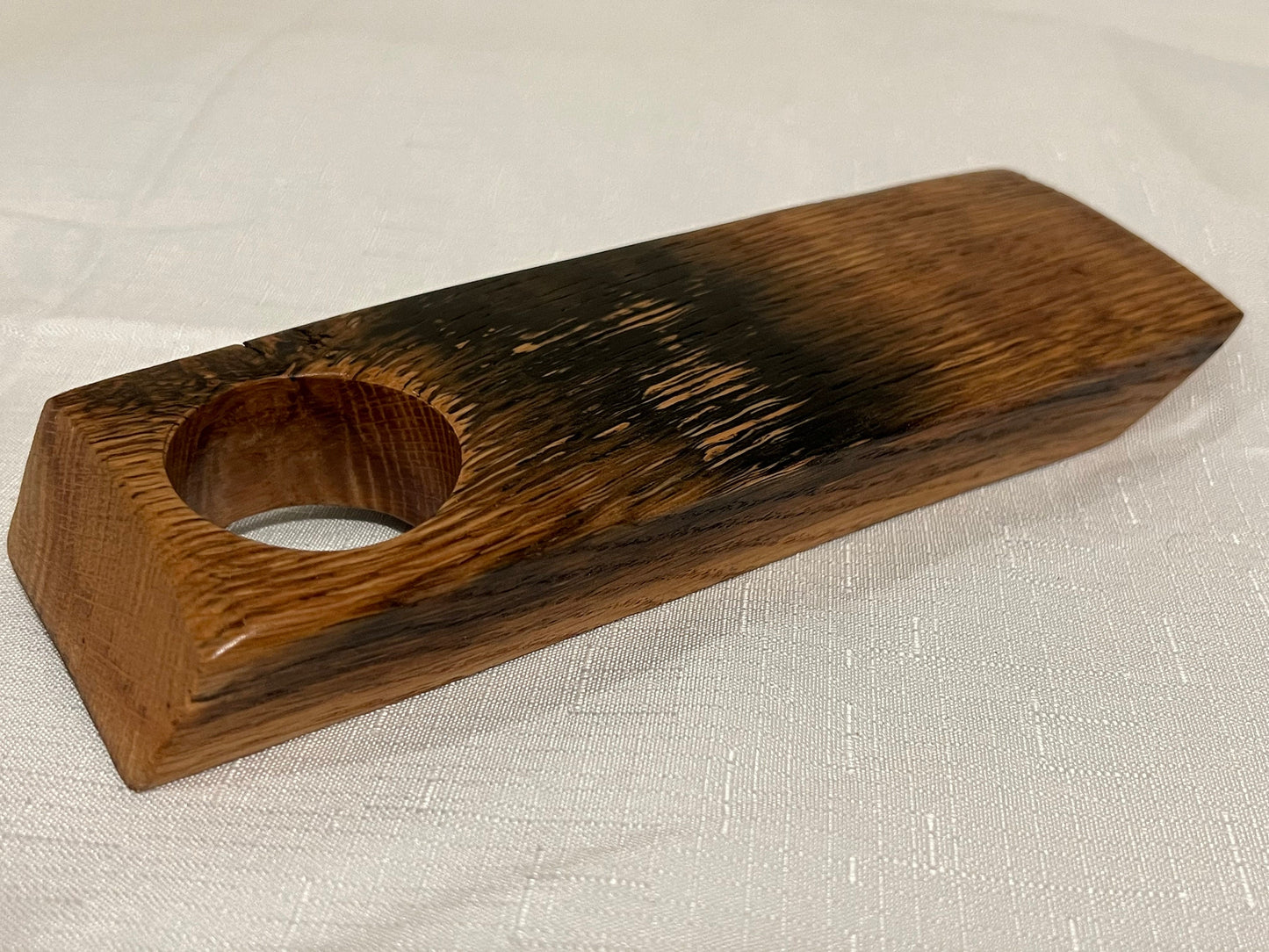 Floating Wine Bottle Holder, Made from whiskey barrel staves