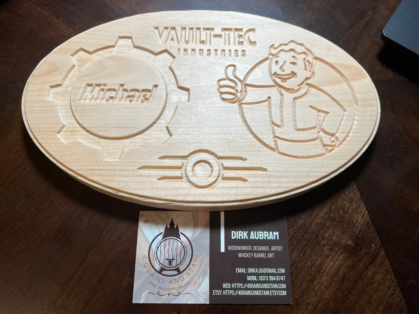 Kids Room Door Sign, Fallout TV series, Game, Personalized with Name