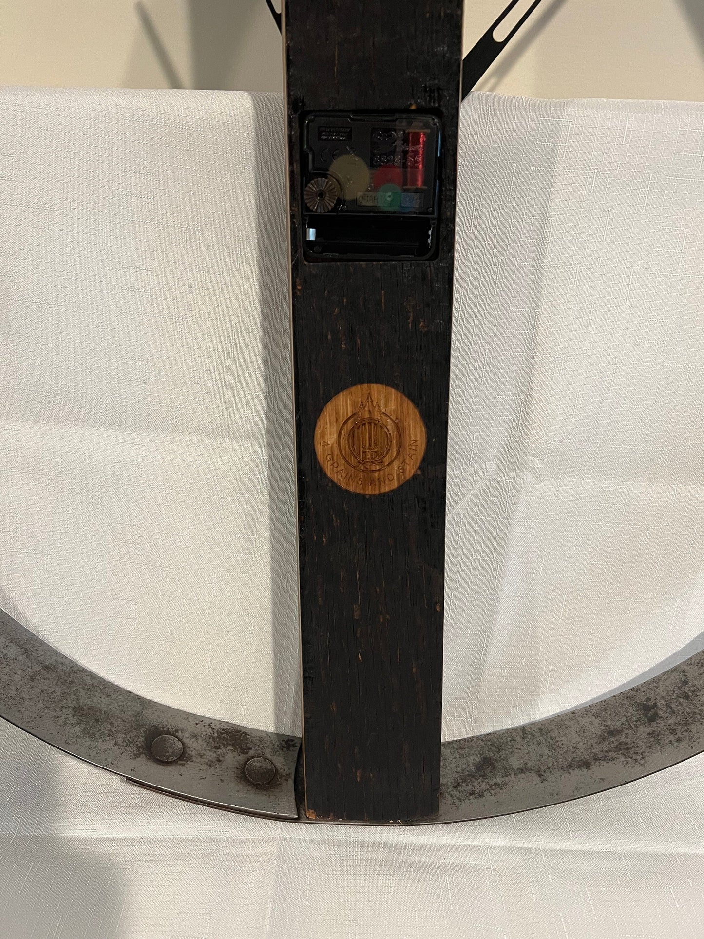 Wall Clock, bourbon barrel, whiskey barrel, 23 3/4" diameter