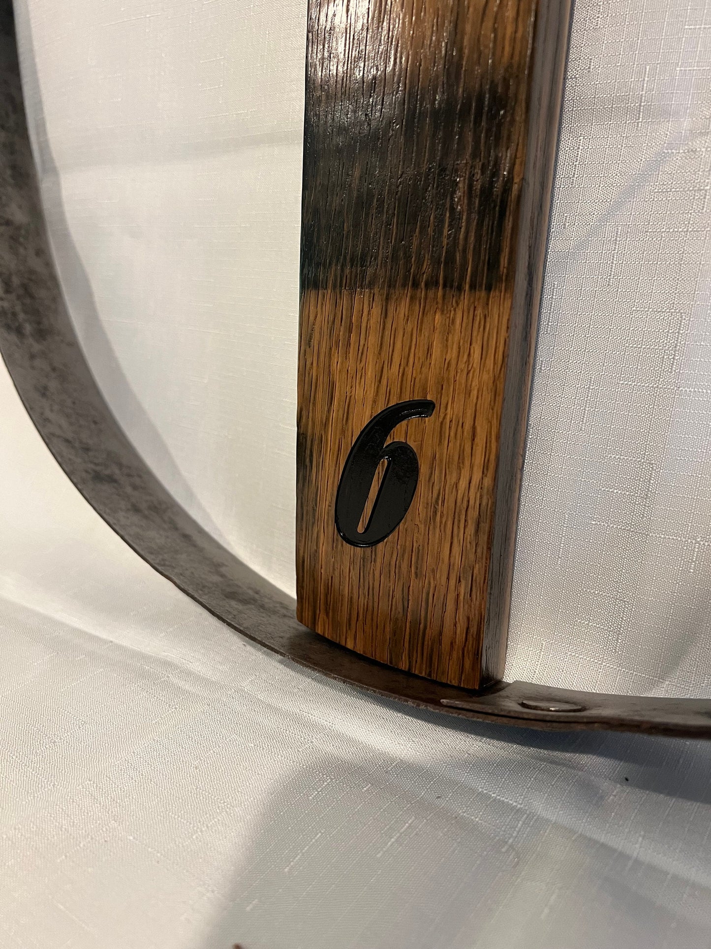 Wall Clock, bourbon barrel, whiskey barrel, 23 3/4" diameter