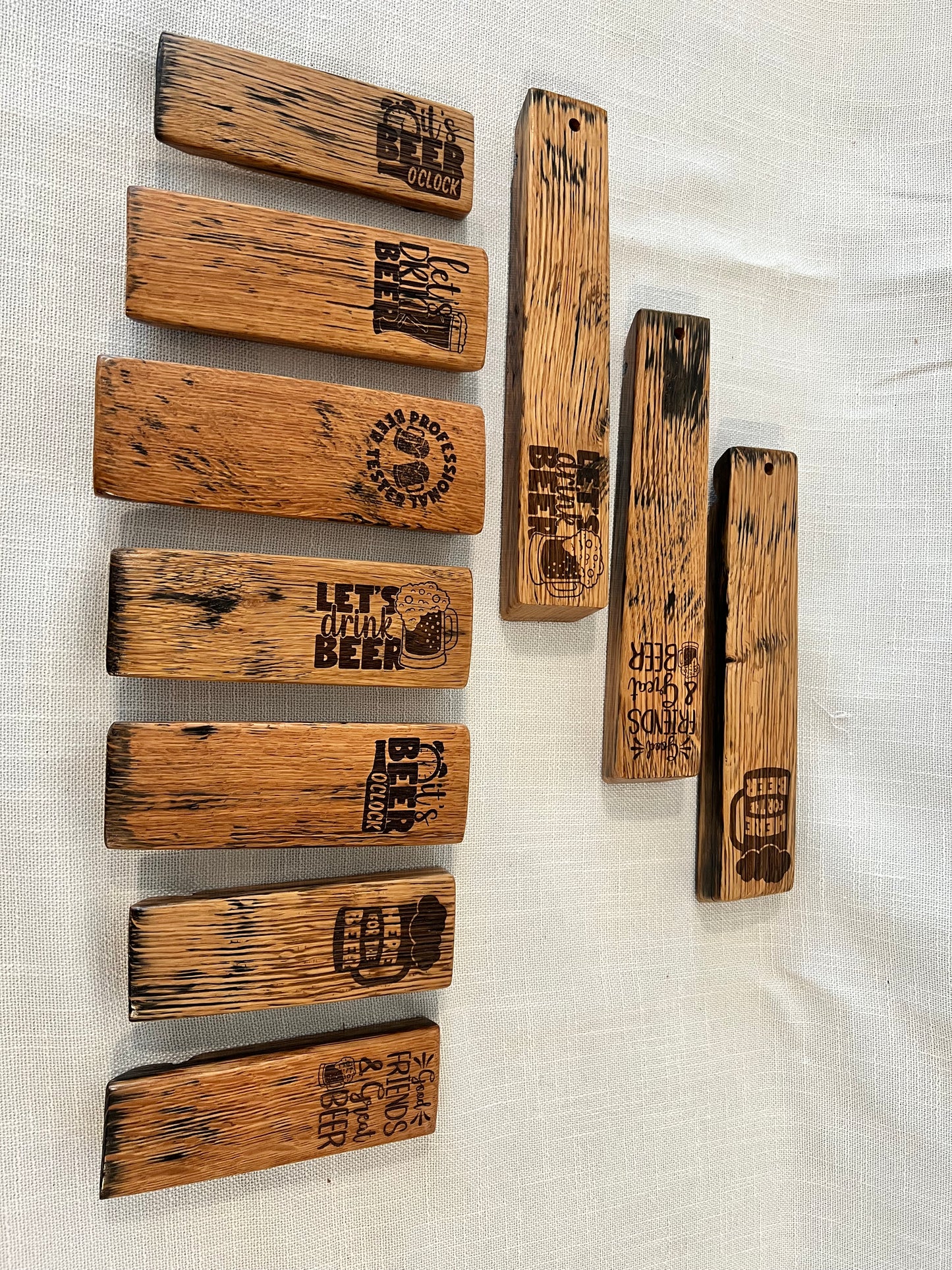 Bourbon Barrel Stave Bottle Opener, Long