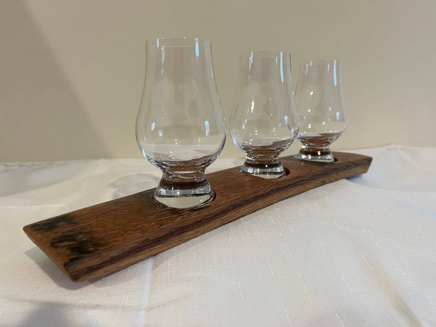 Bourbon Barrel Stave Whiskey Flight Board