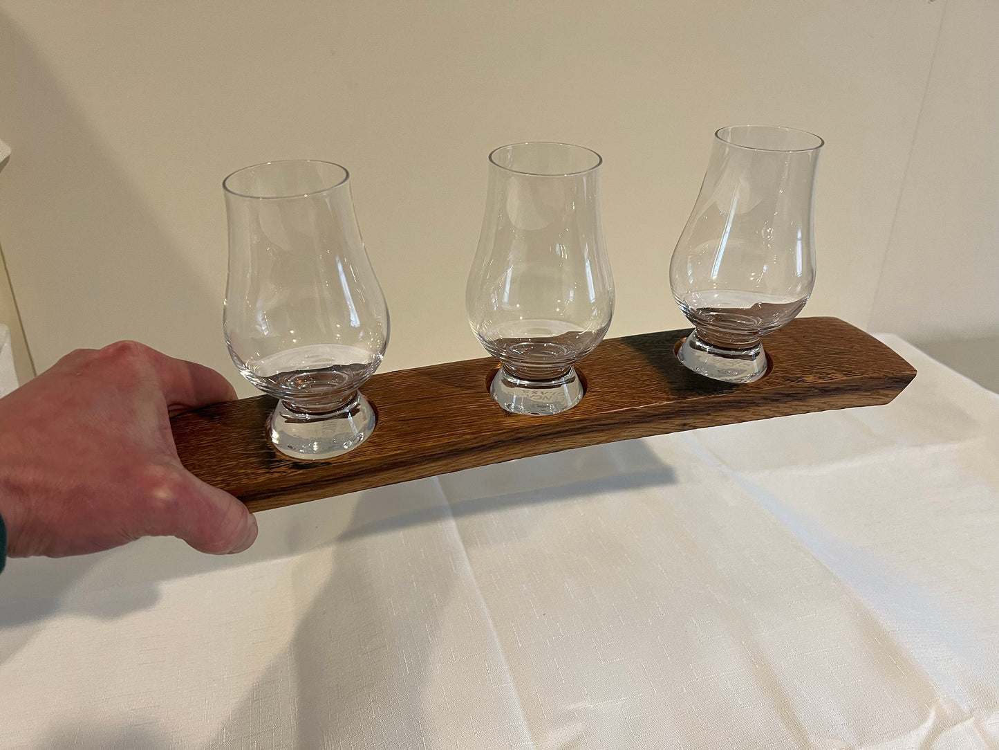 Bourbon Barrel Stave Whiskey Flight Board