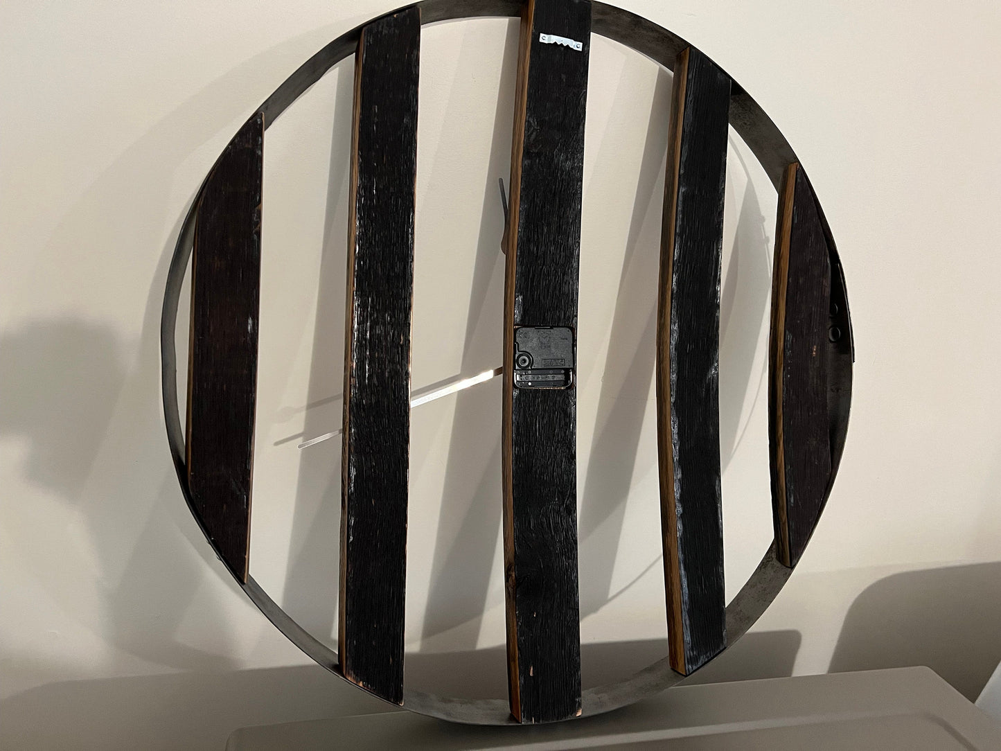 Whiskey Barrel Stave wall clock