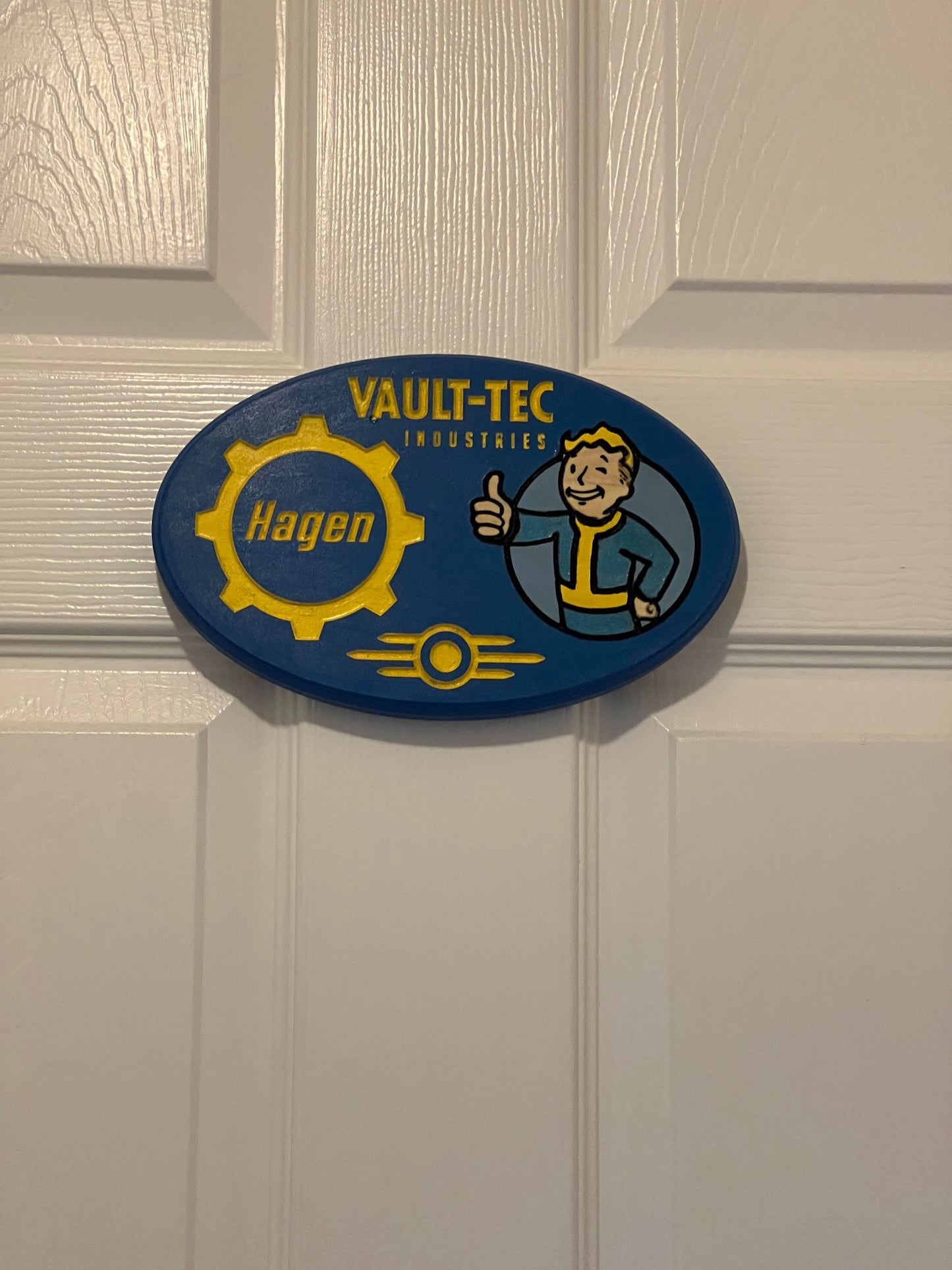 Kids Room Door Sign, Fallout TV series, Game, Personalized with Name