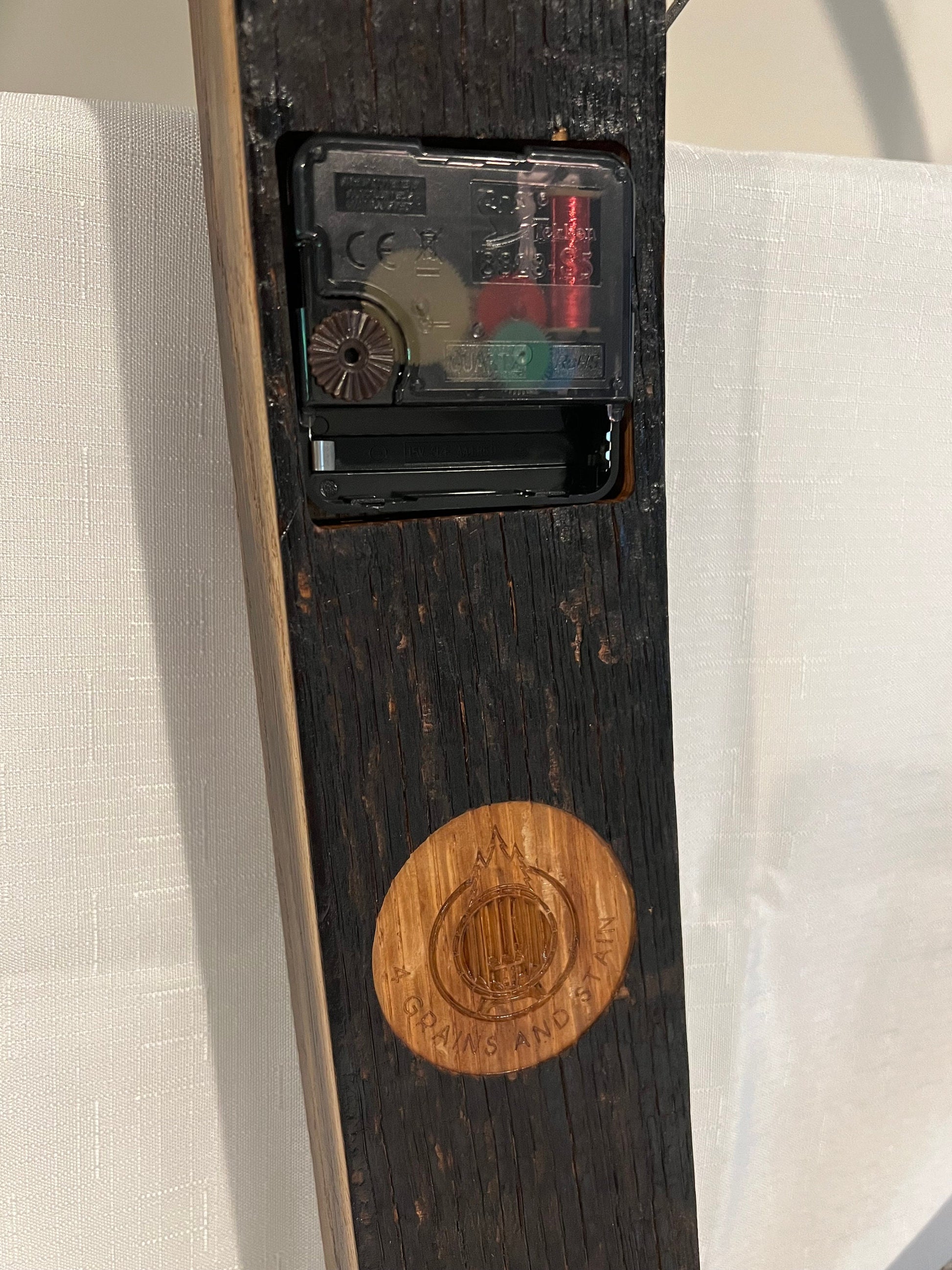 Wall Clock, bourbon barrel, whiskey barrel, 23 3/4&quot; diameter