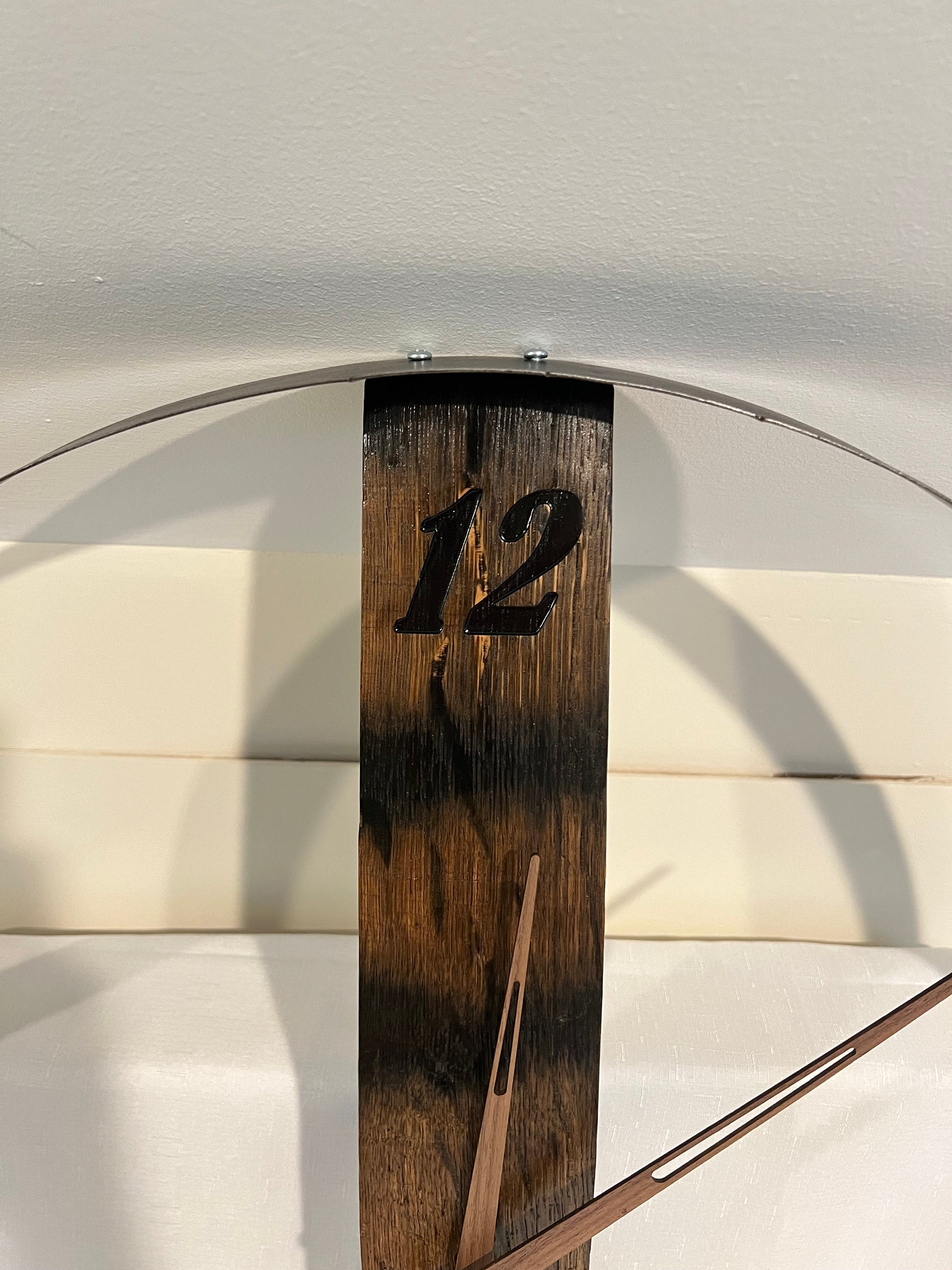 Wall Clock, bourbon barrel, whiskey barrel, 23 3/4&quot; diameter