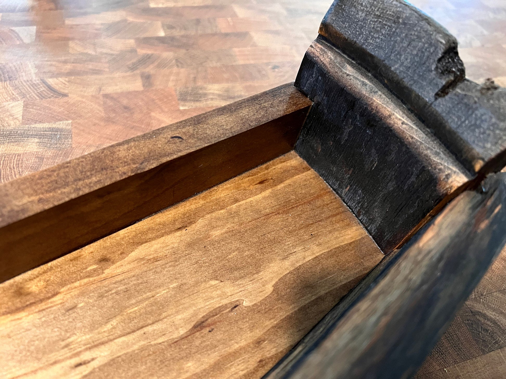 Whiskey Barrel Stave Shelf