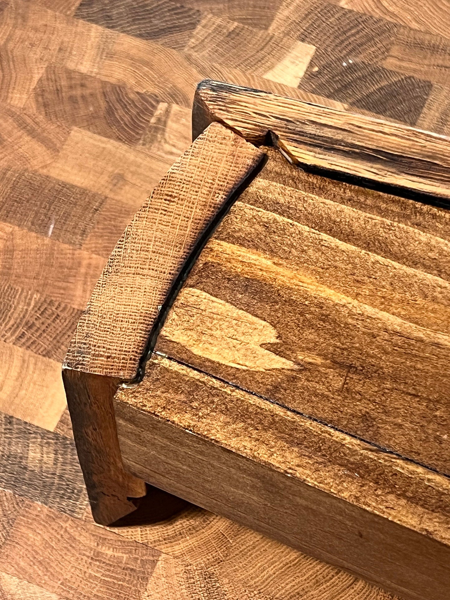 Whiskey Barrel Stave Shelf