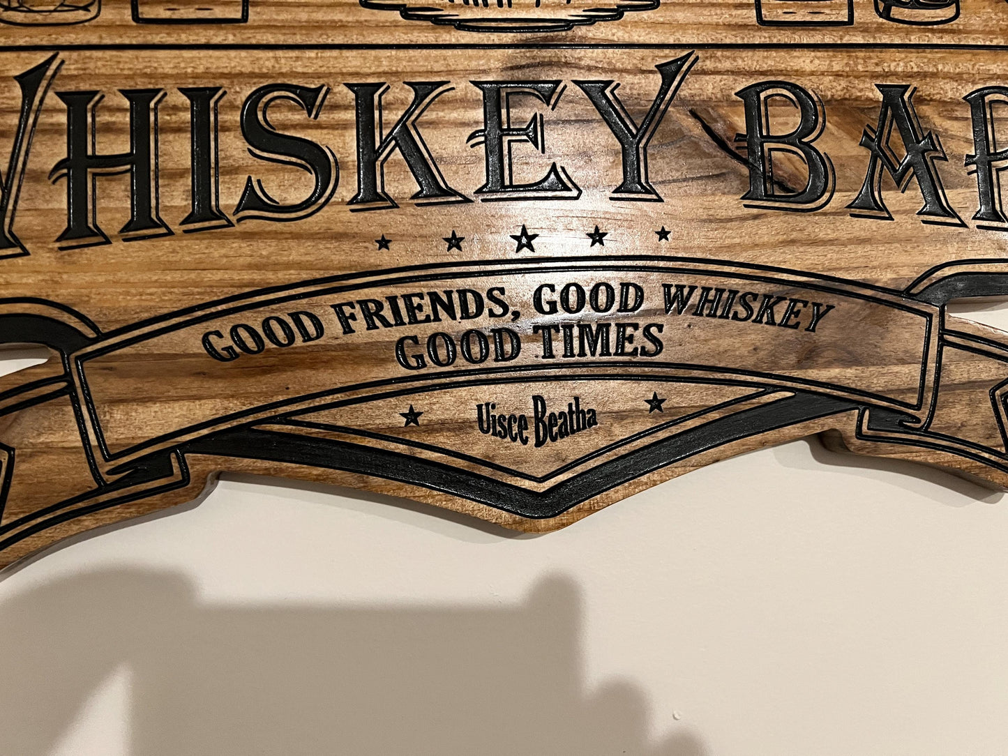 Whiskey bar sign