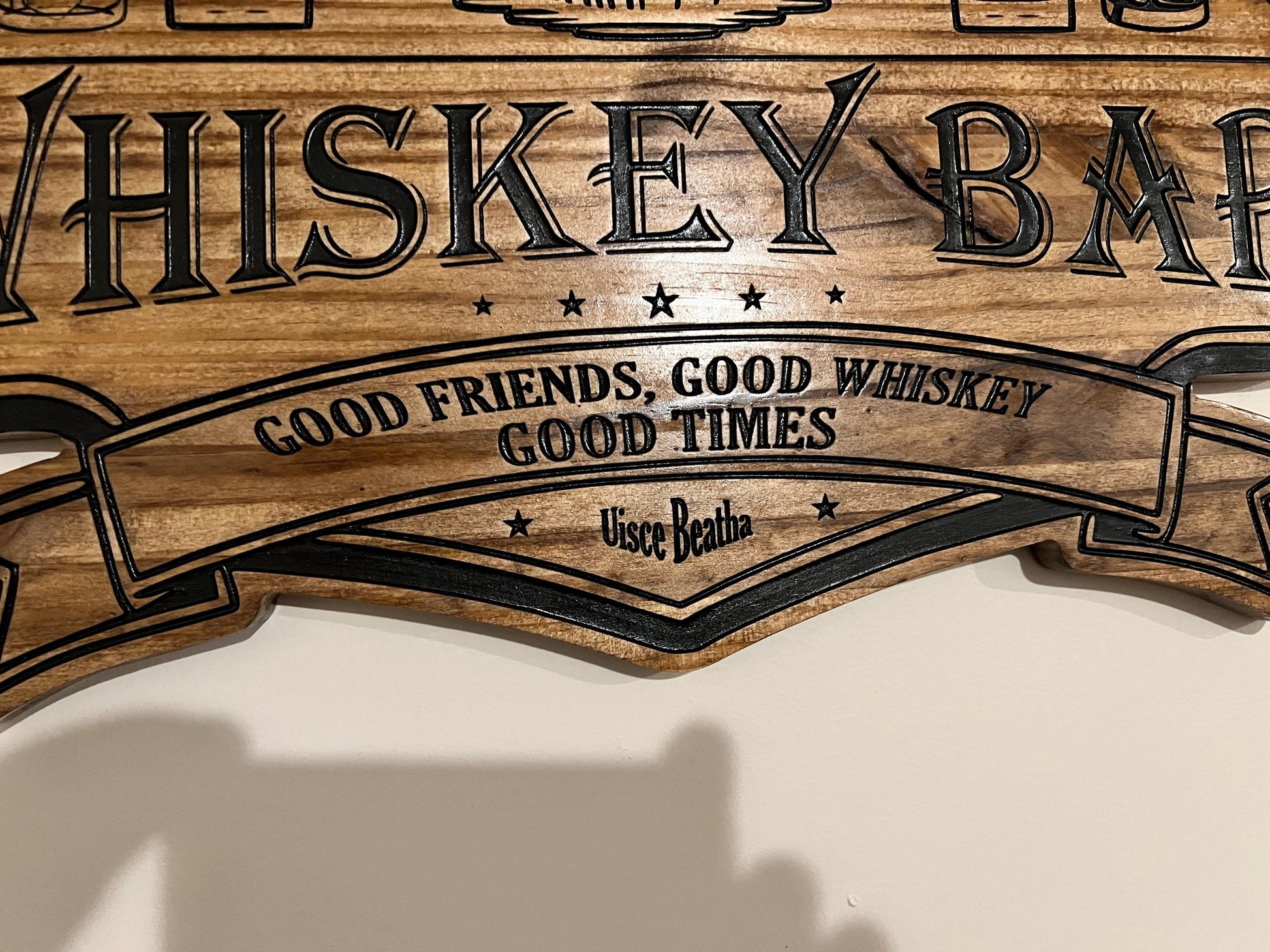 Whiskey bar sign