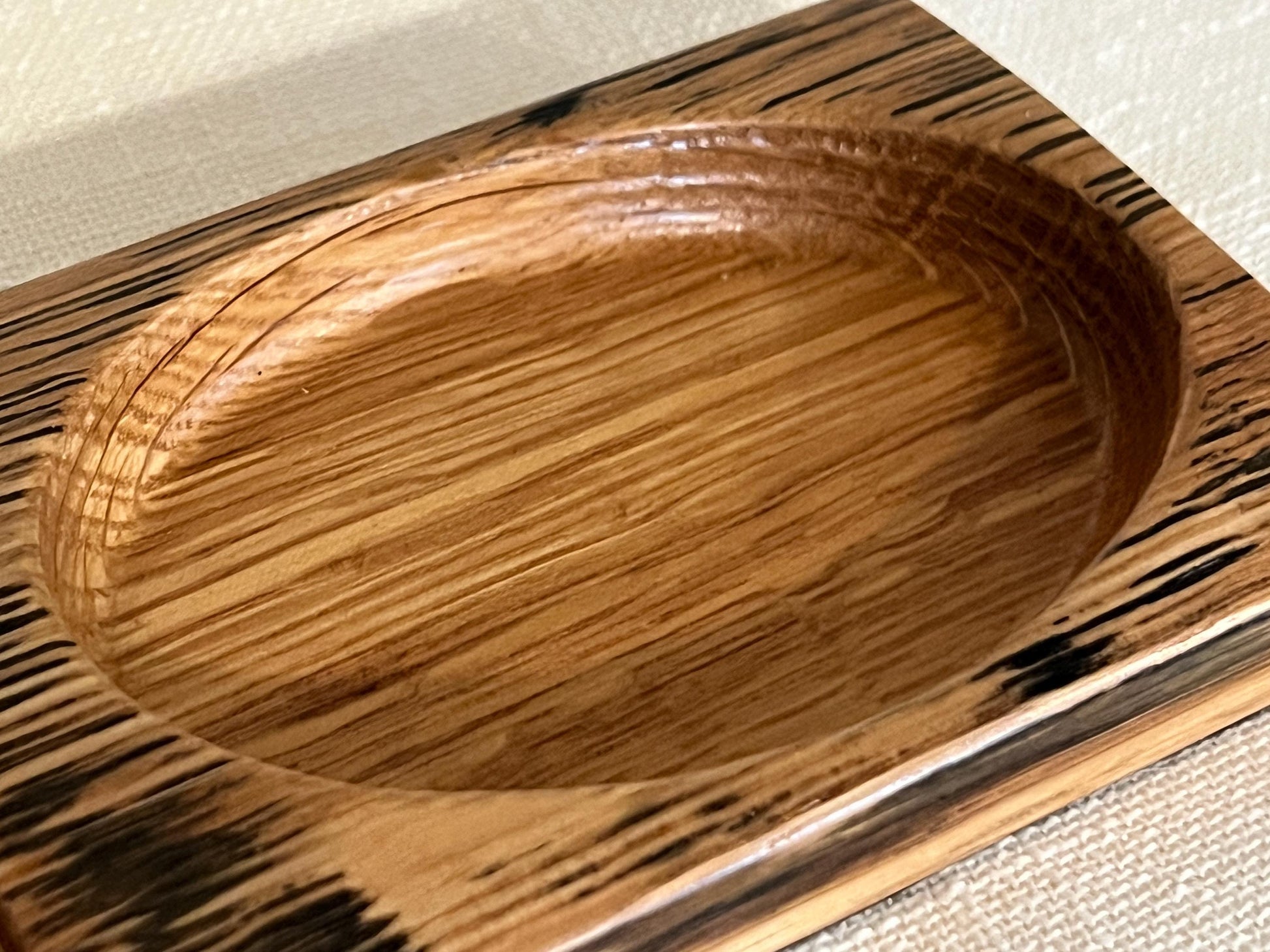 Bourbon Barrel Cigar Rest with Ashtray / Whiskey Barrel Ashtray