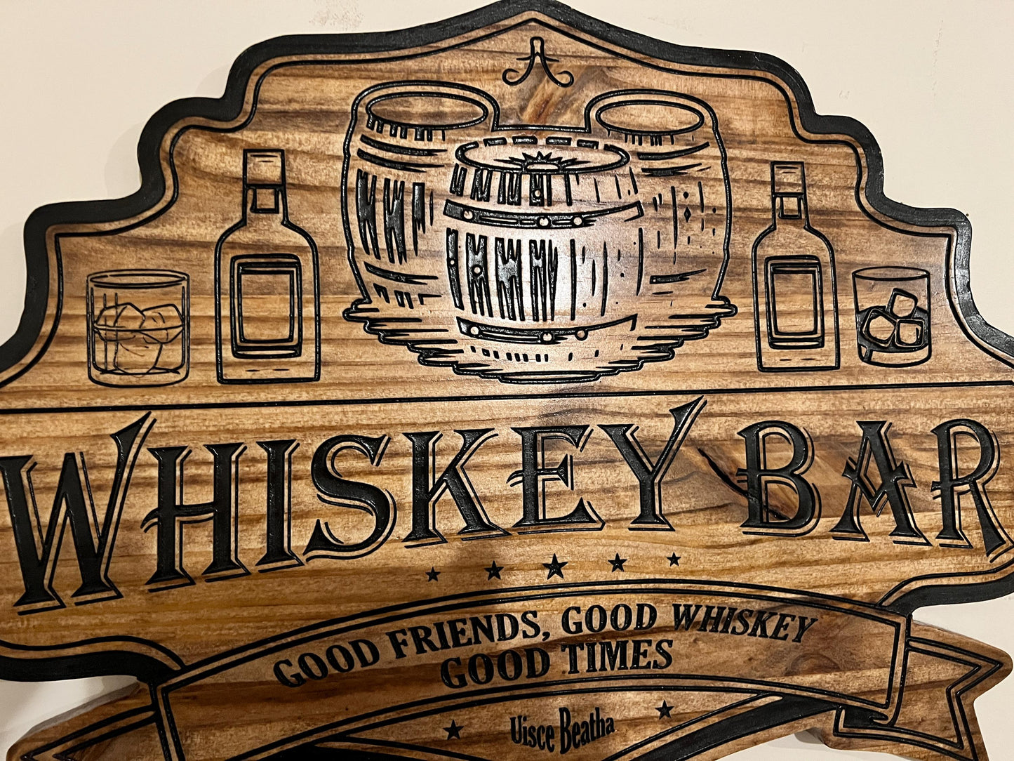 Whiskey bar sign