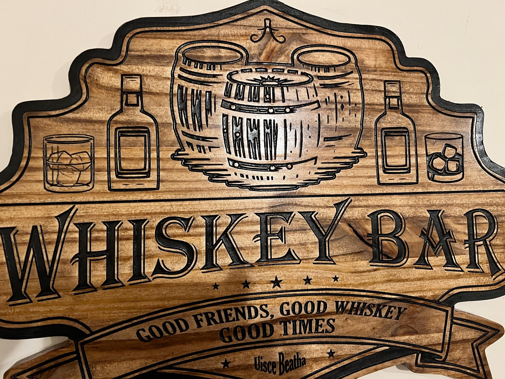 Whiskey bar sign