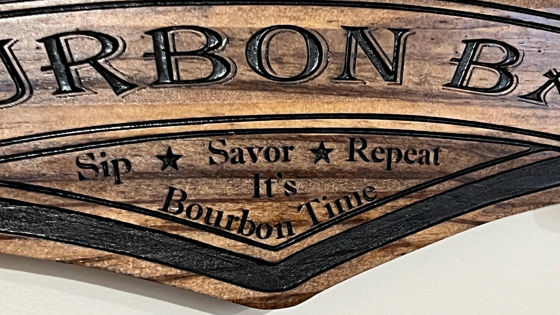 Personalized Wooden Bourbon Bar sign