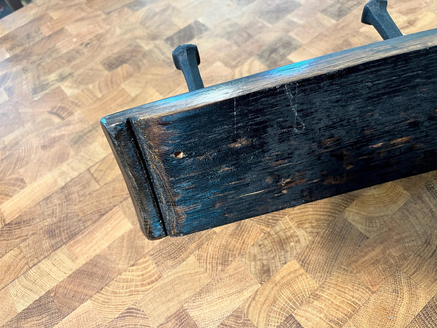 Bourbon Barrel Stave Coat Rack, 35in