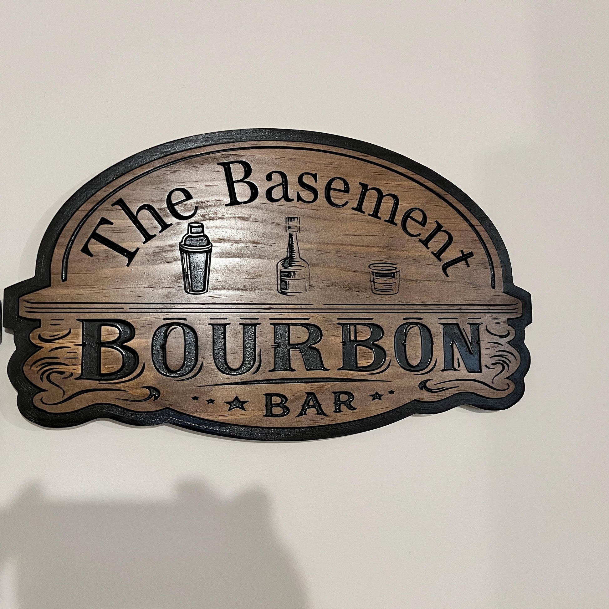 Personalized Wooden Bourbon Bar sign