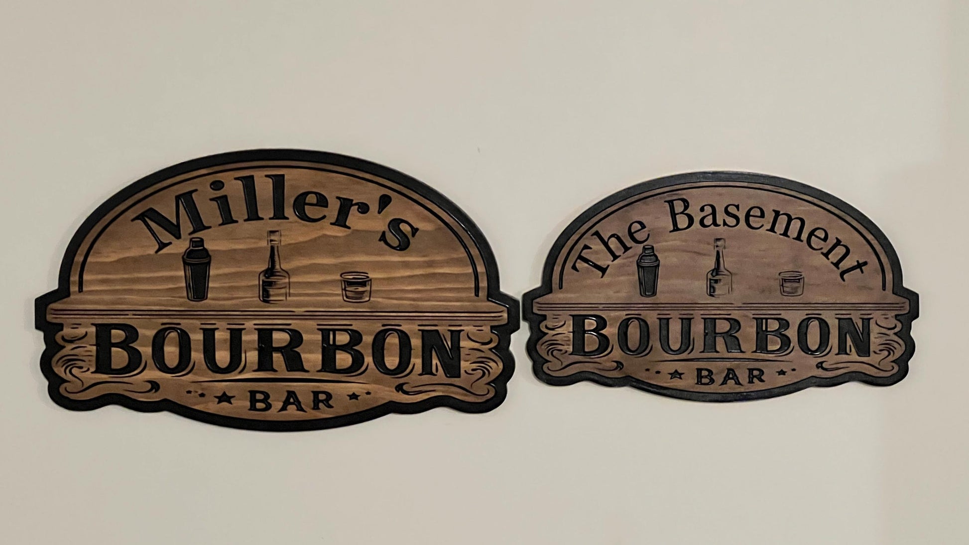 Personalized Wooden Bourbon Bar sign