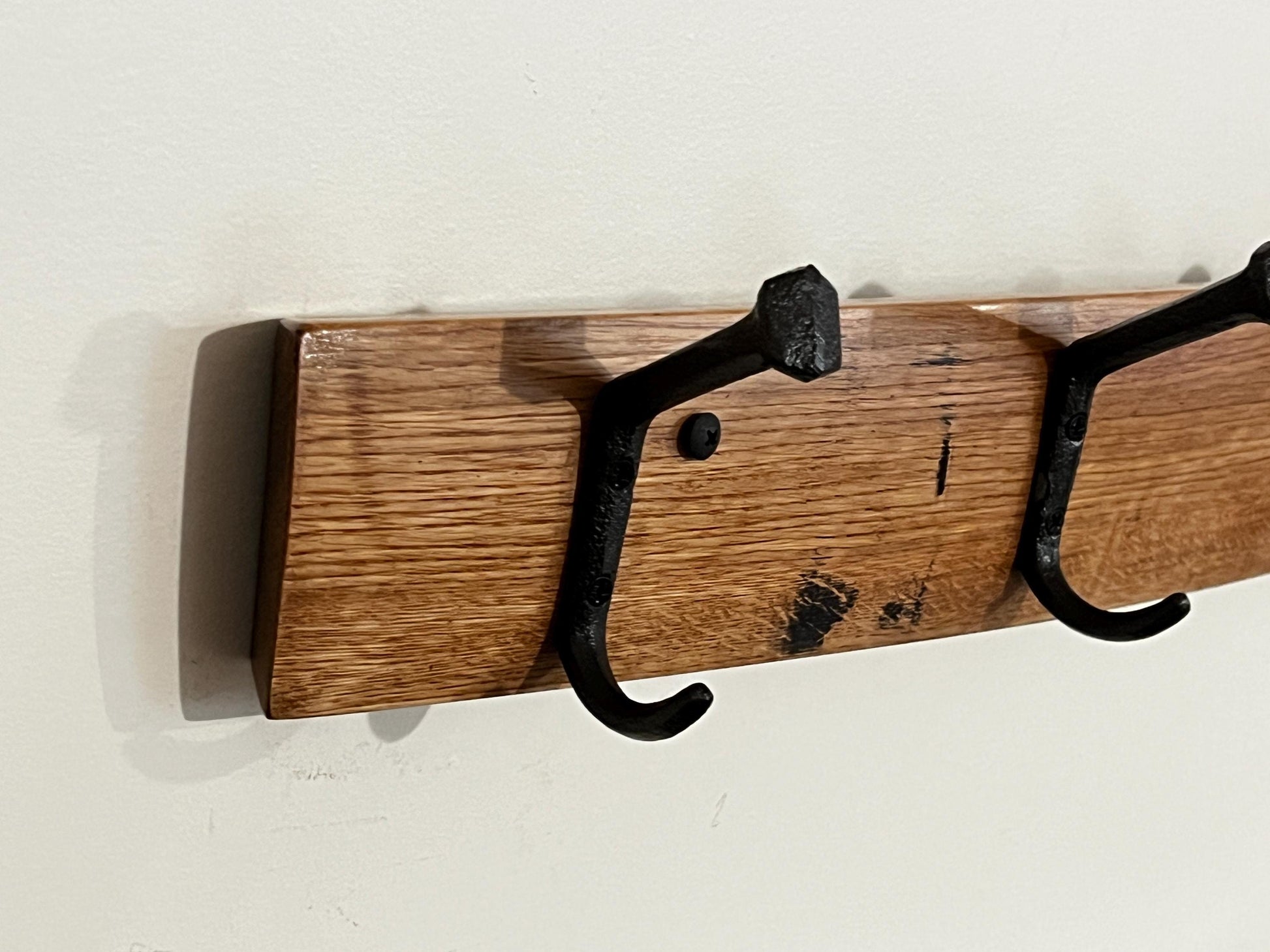 Bourbon Barrel Stave Coat Rack, 24in