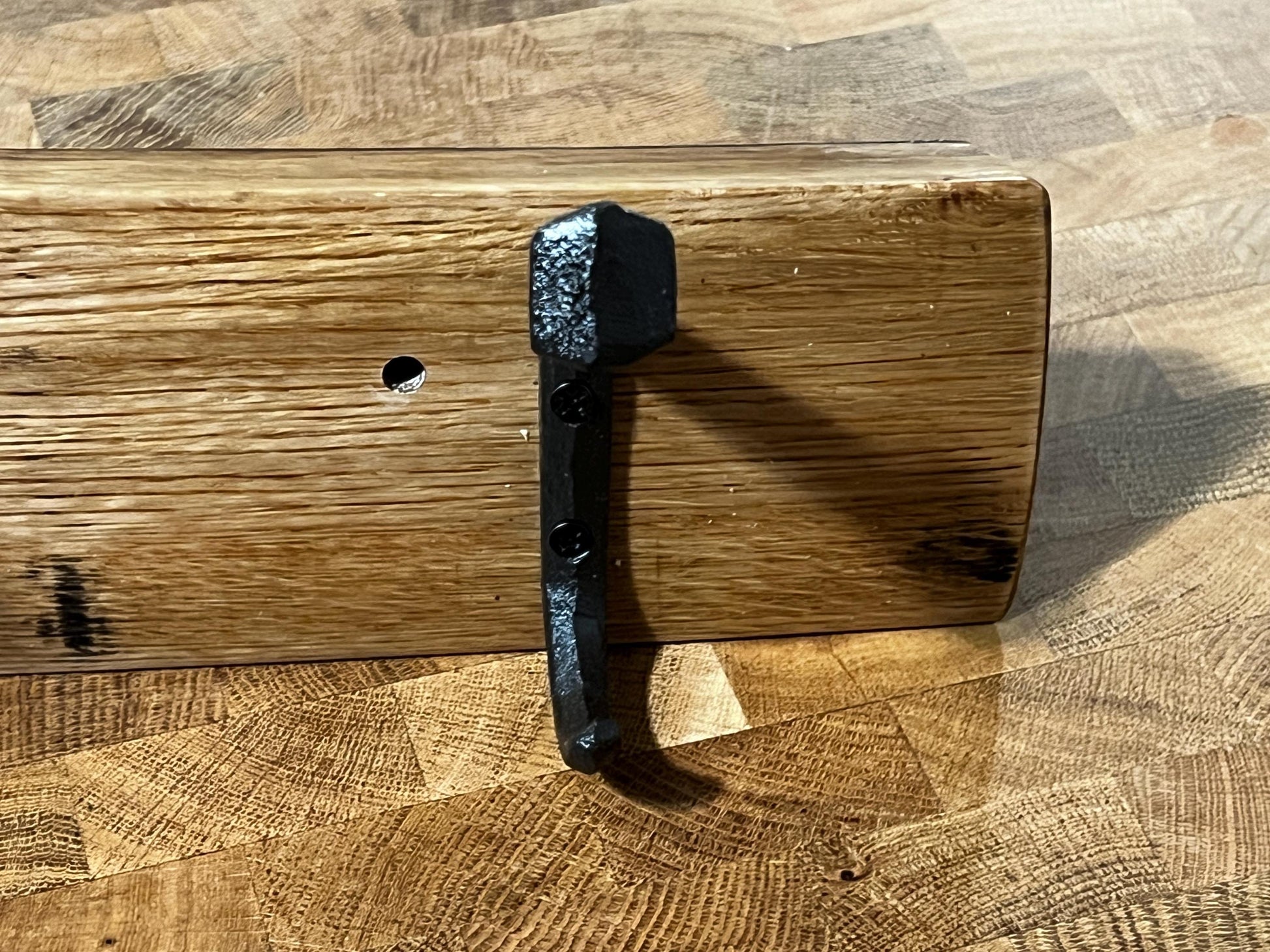 Bourbon Barrel Stave Coat Rack, 24in