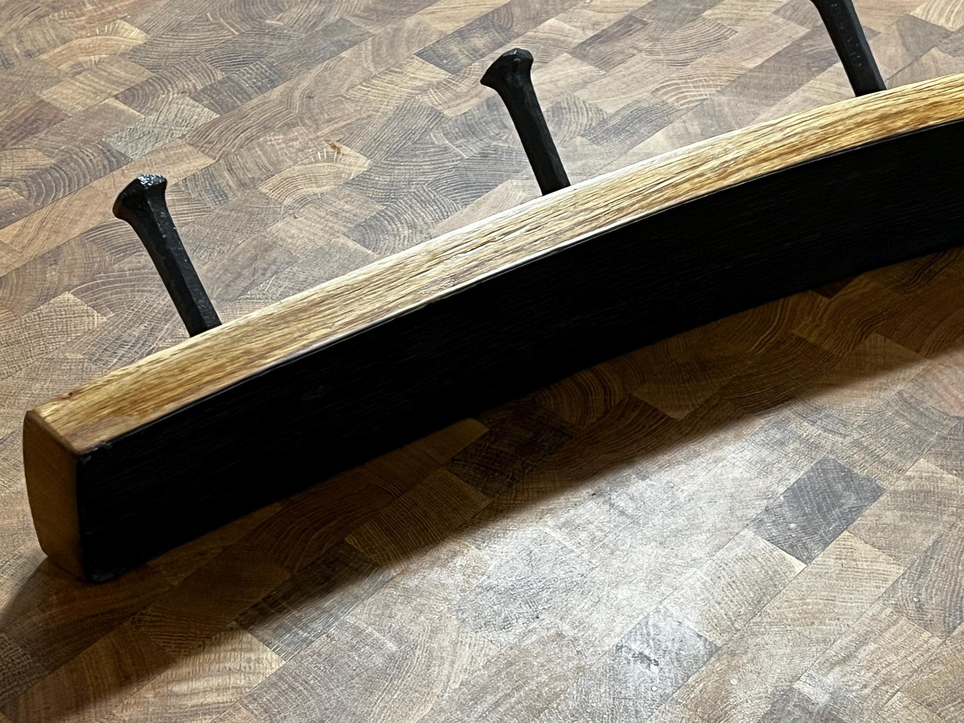 Bourbon Barrel Stave Coat Rack, 24in