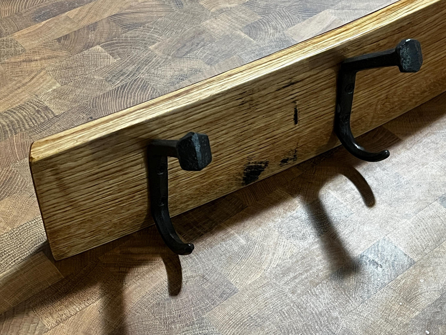 Bourbon Barrel Stave Coat Rack, 24in